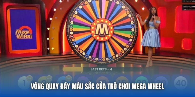 Vòng quay đầy màu sắc của trò chơi Mega Wheel